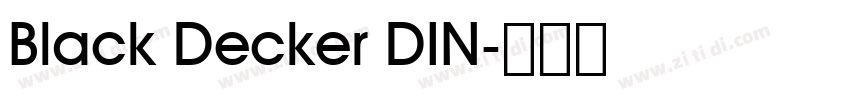 Black Decker DIN字体转换